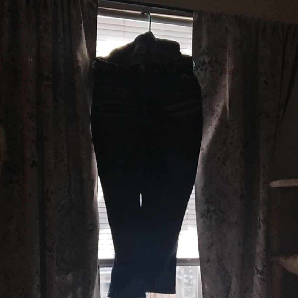 Women's Straight Leg Jeans - Dark Blue